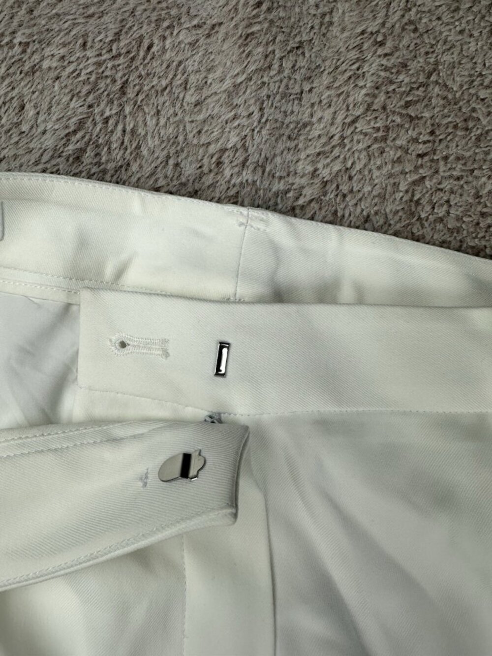 Little Black Tux Women's White Tuxedo Pants Black Side Stripe Size 16 NWT Formal - Picture 9 of 16